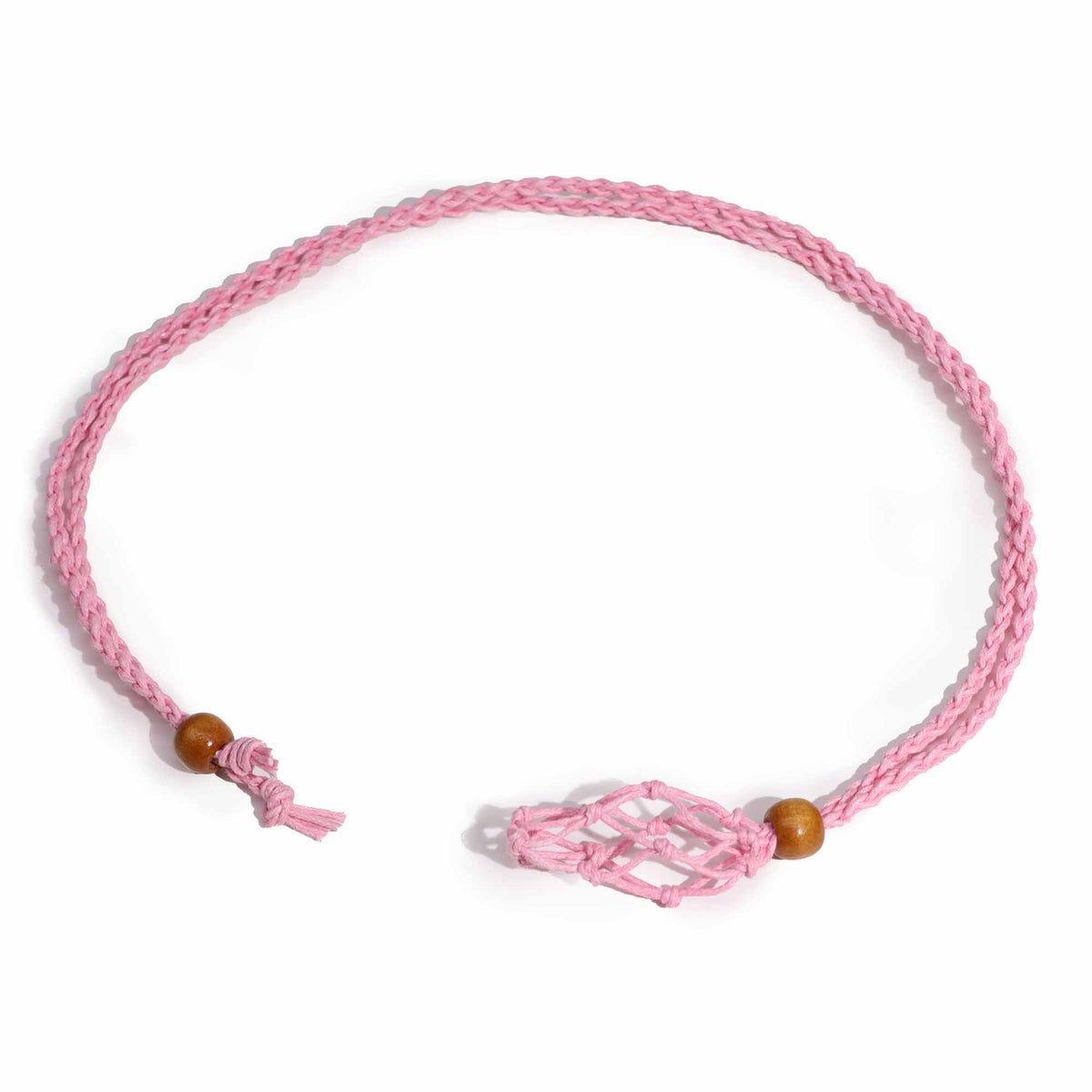 Cordino per ciondolo con minerale, 45 cm – rosa