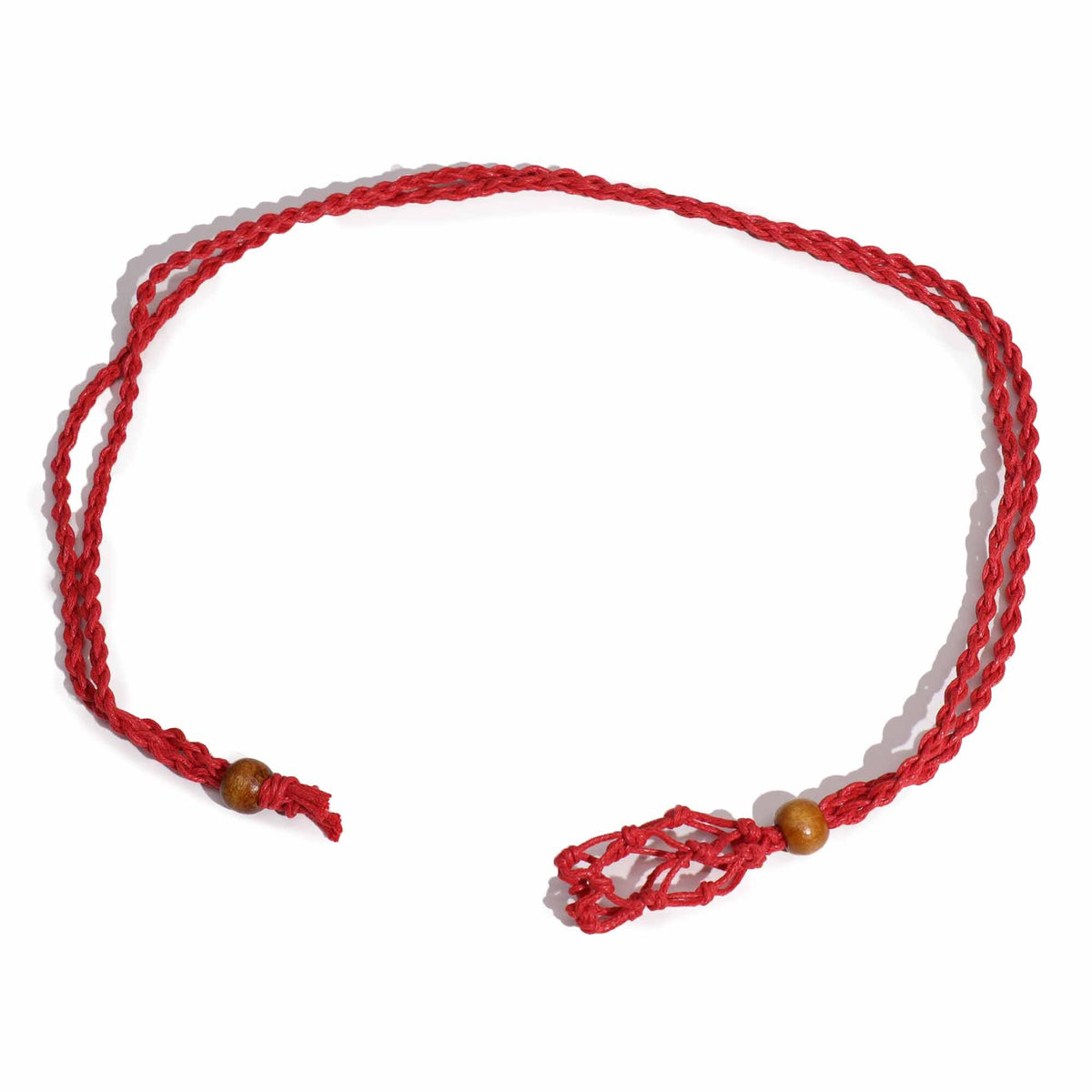 Cordino per ciondolo in pietra minerale, 45 cm – rosso
