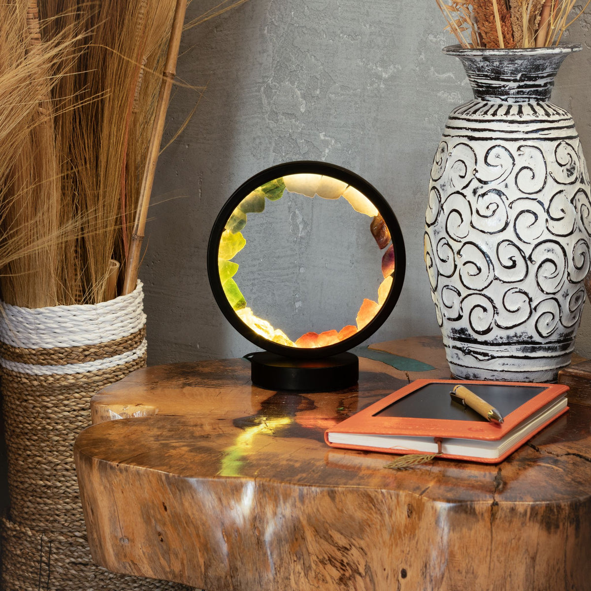 Lampada decorativa Halo – sette pietre