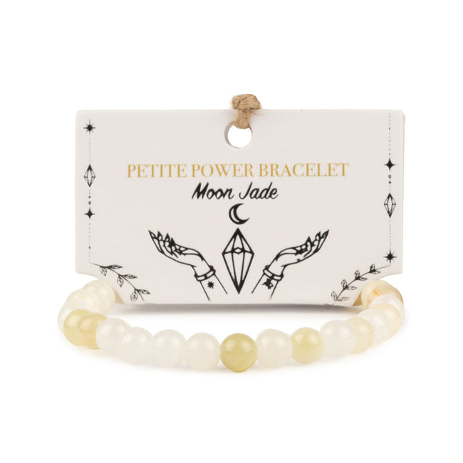 Bracciale Petite in pietra minerale delicata – Moon Jade