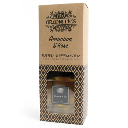 Diffusore di aromi con oli essenziali Geranio e Rosa 200 ml