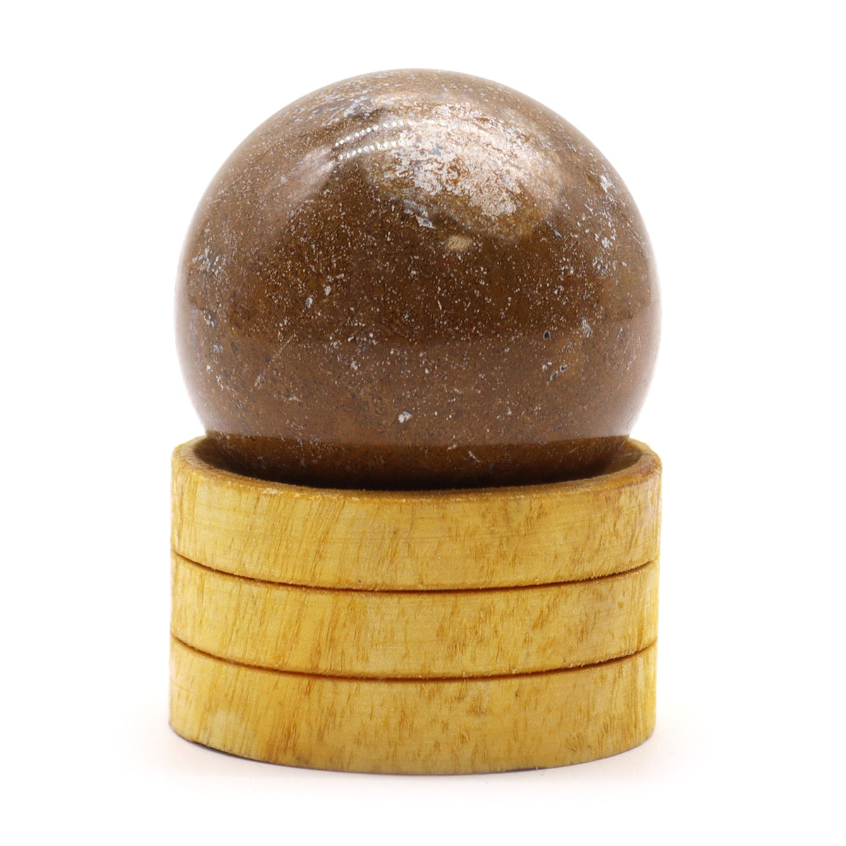 Sfera minerale con supporto – agata oceanica, 40 mm