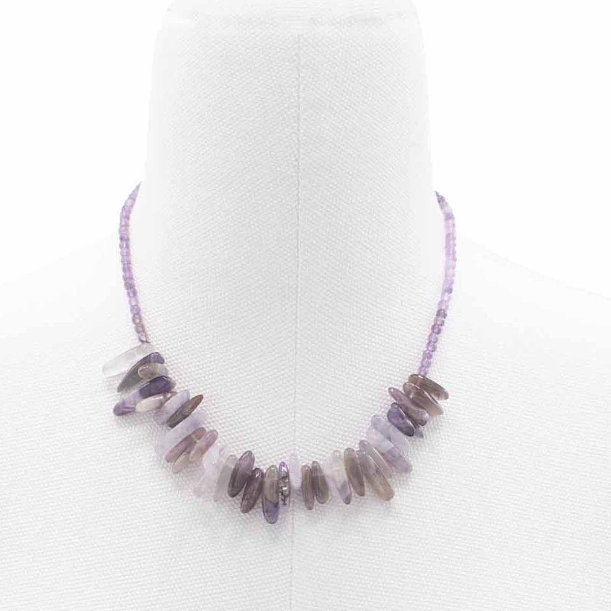 Collana con pietra allungata – agata muschiata