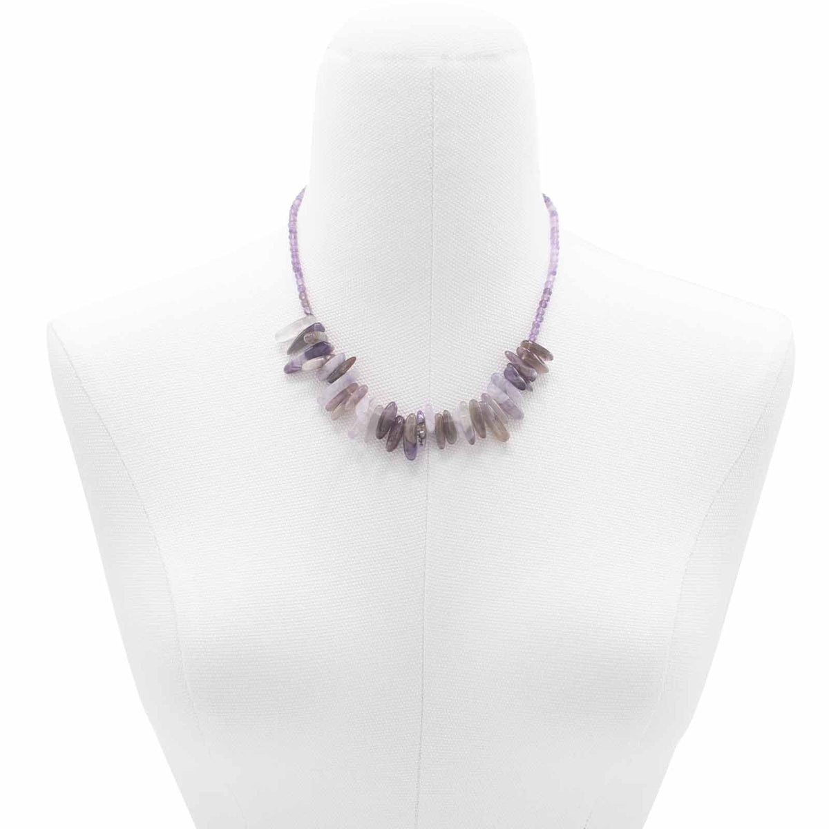 Collana con pietra allungata – agata muschiata