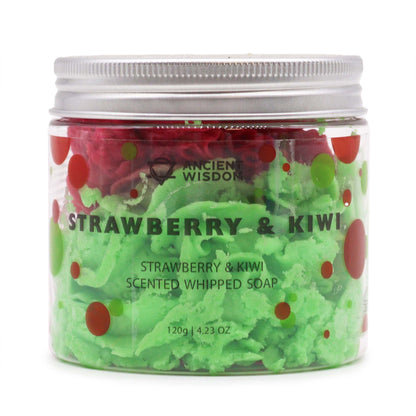 Sapone alla panna montata Fragola e Kiwi, 120 g