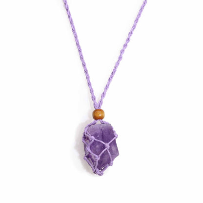 Cordino per ciondolo in minerale, 45 cm – viola