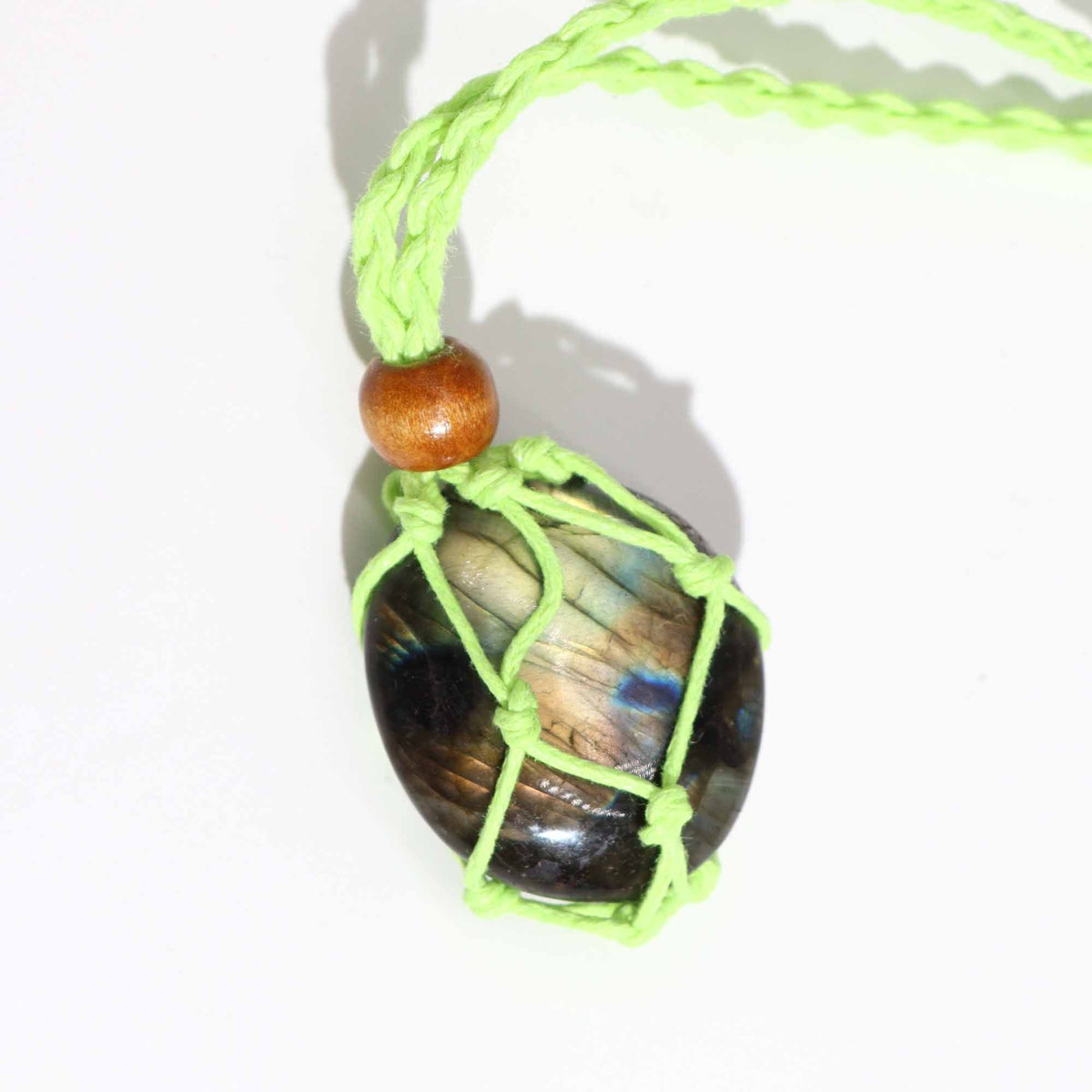 Cordino per ciondolo in pietra minerale, 45 cm – verde