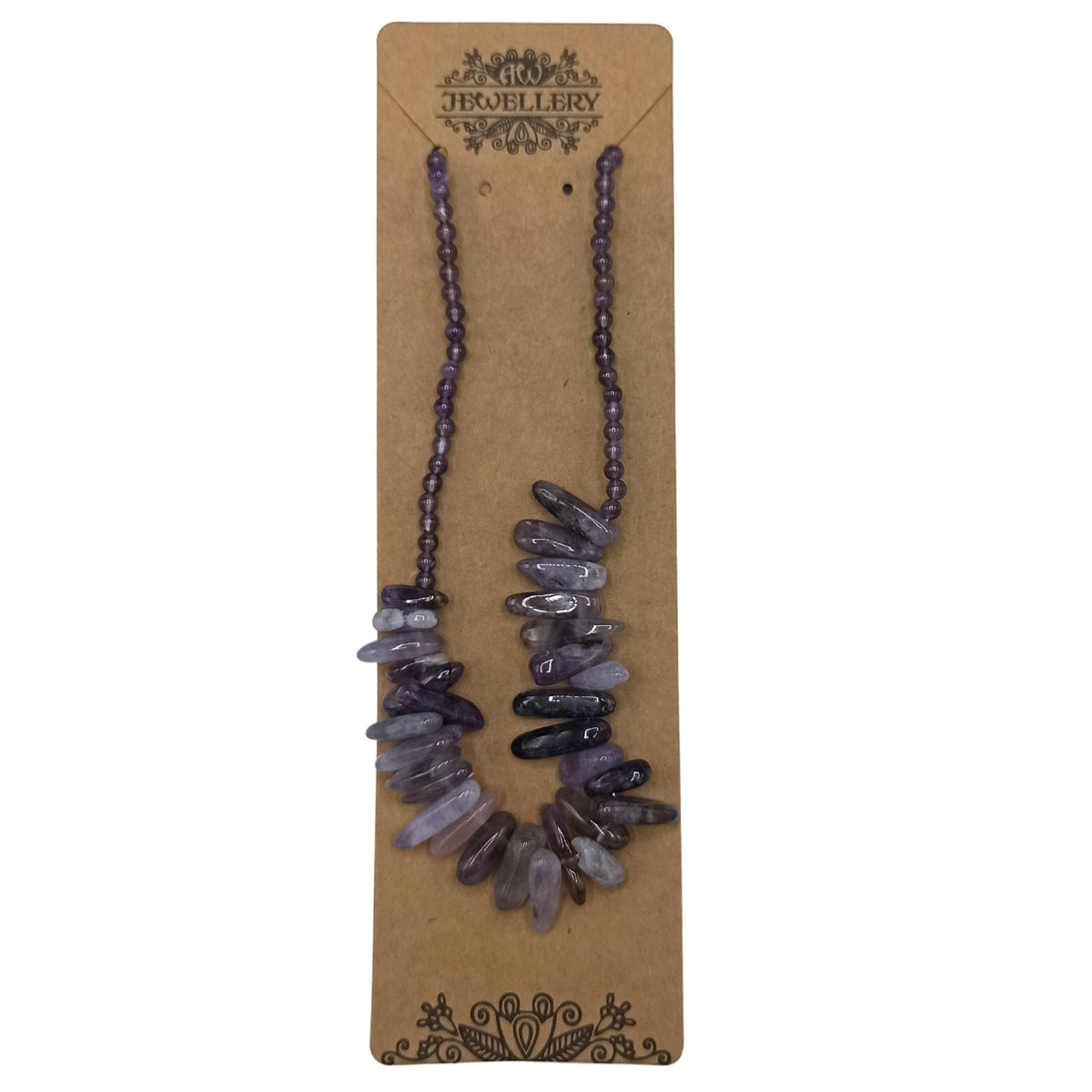 Collana con pietra allungata – agata muschiata