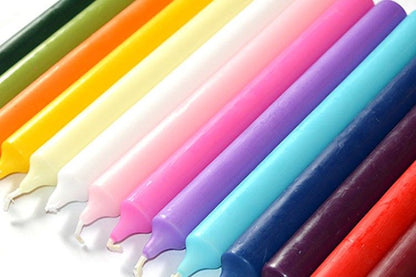 Candele da tavolo bianche (100 pezzi)