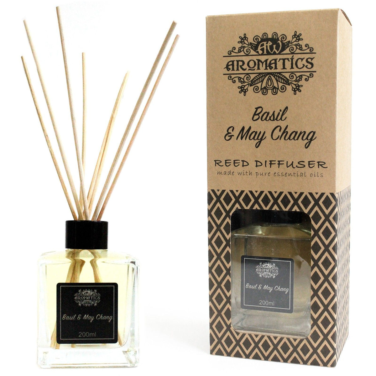 Diffusore di aromi con oli essenziali Basil &amp; Maychang 200 ml