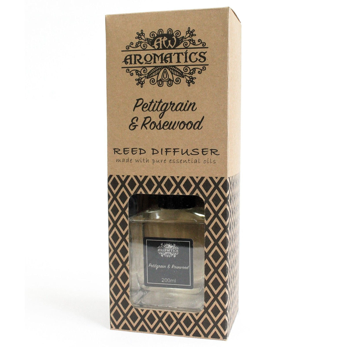 Diffusore di aromi con oli essenziali Petitgrain e Palissandro 200 ml