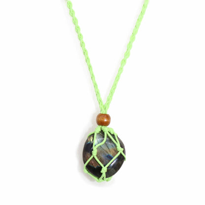 Cordino per ciondolo in pietra minerale, 45 cm – verde
