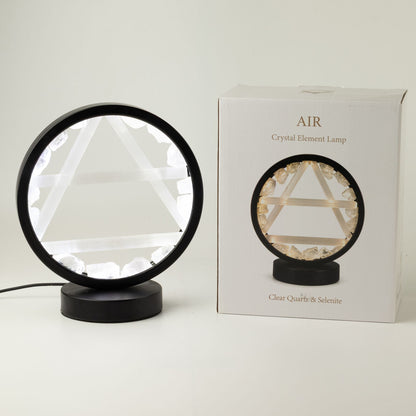 Lampada decorativa Halo – cristallo e selenite · Aria