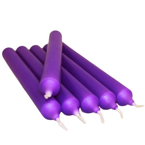 Candele da tavolo lilla (100 pezzi)