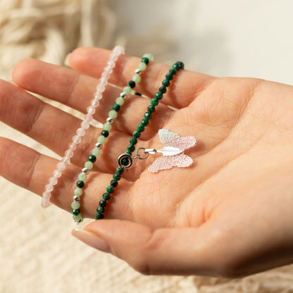Set di 3 braccialetti minerali Nymph – Racconto della foresta