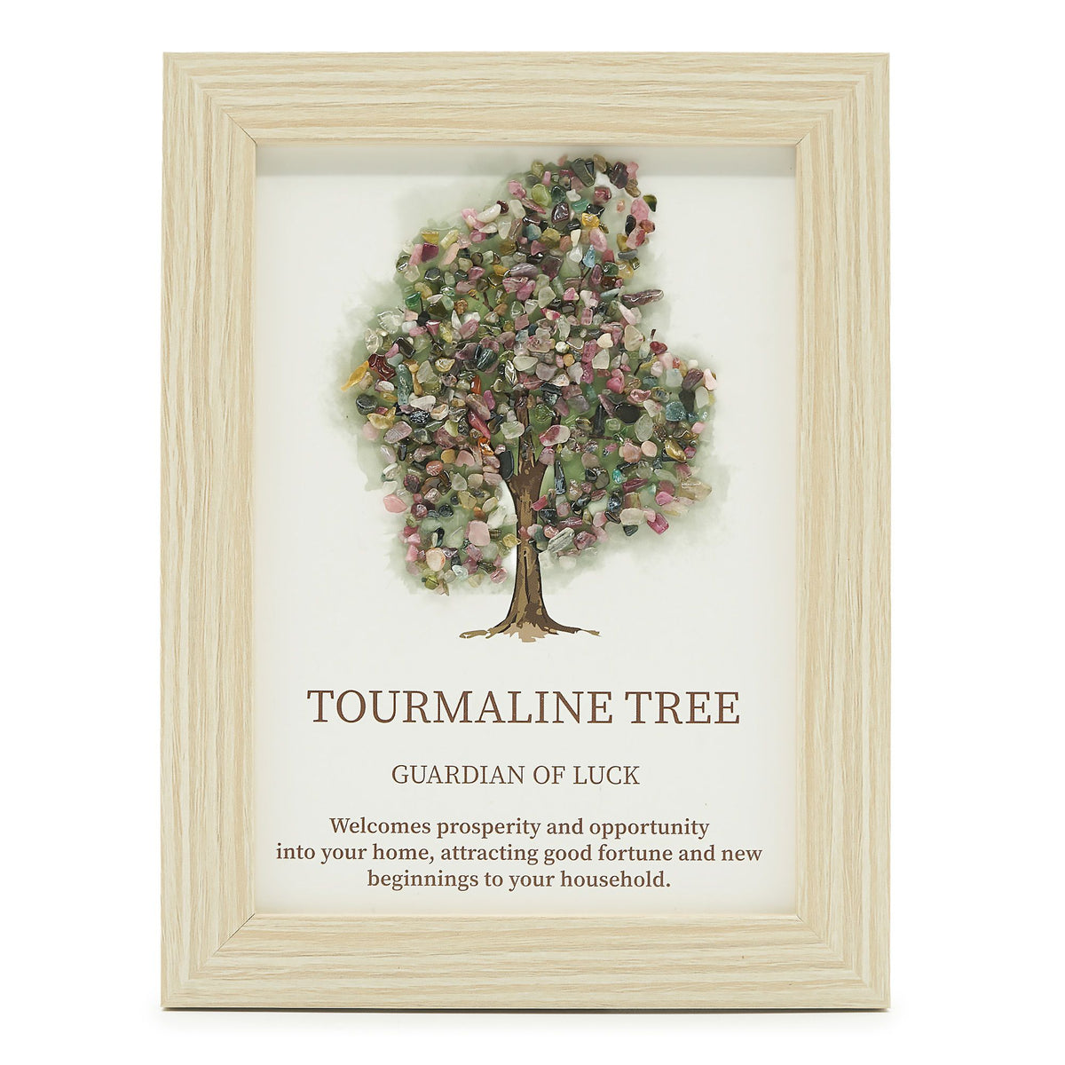 Quadro con minerali Albero della vita – tormalina