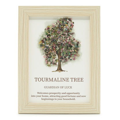 Quadro con minerali Albero della vita – tormalina