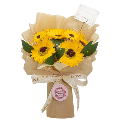 Grande mazzo di girasoli + buono regalo