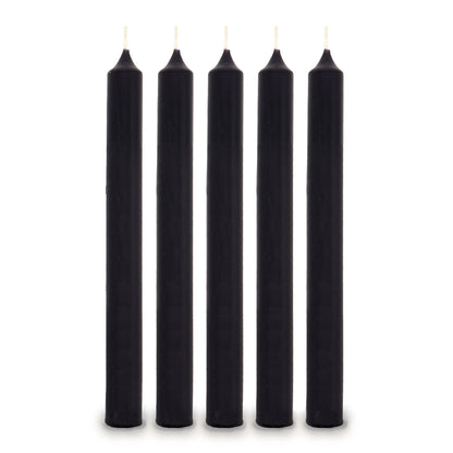 Candele da tavolo nere (100 pezzi)