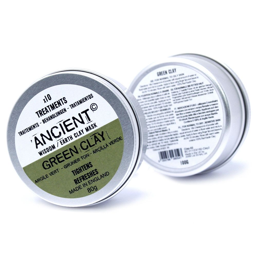 Maschera viso all’argilla verde, 100 g