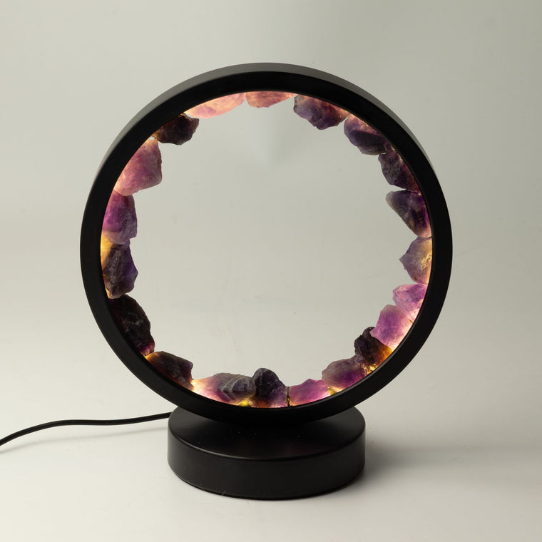 Lampada decorativa Halo con ametista – Zen Spirit