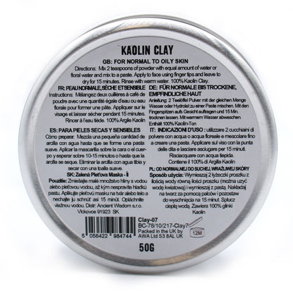 Argilla caolinica, 50 g