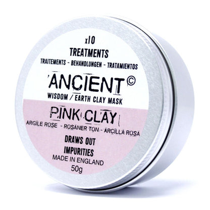 Maschera viso all’argilla rosa, 75 g