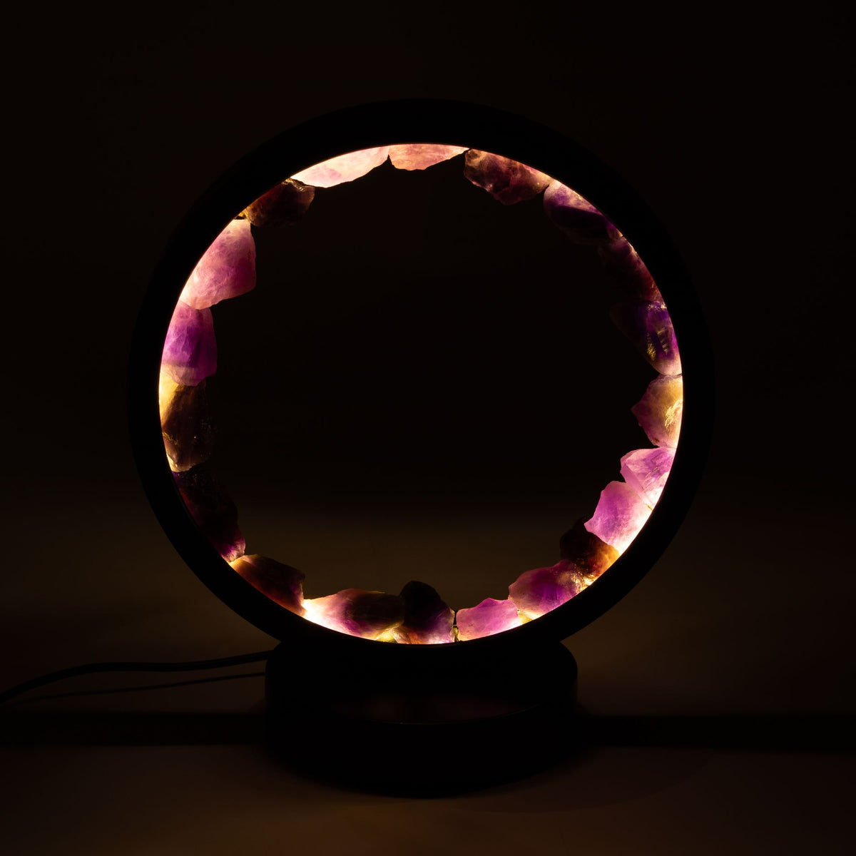 Lampada decorativa Halo con ametista – Zen Spirit
