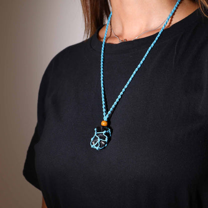 Cordino per ciondolo in minerale, 45 cm – blu