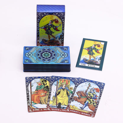 Carte dei tarocchi Mandala con guida – blu