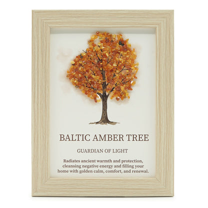 Quadro con minerali Albero della vita – ambra baltica