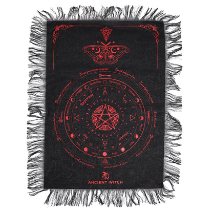 Tappetino per pendolo Ancient Witch – Falena · nero e rosso