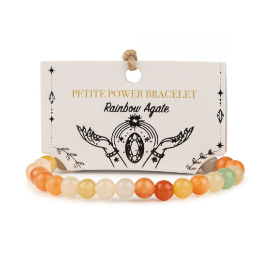 Braccialetto minerale delicato Petite – agata arcobaleno