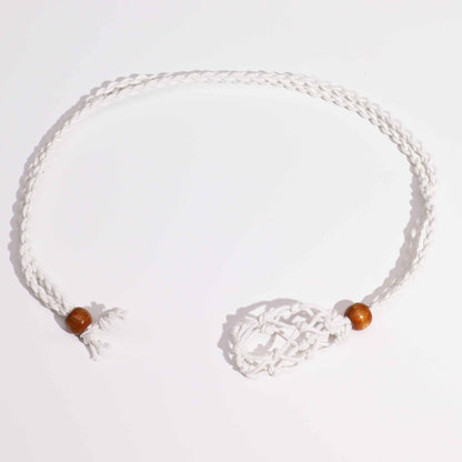 Cordino per ciondolo in minerale, 45 cm – bianco