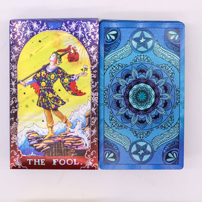 Carte dei tarocchi Mandala con guida – blu