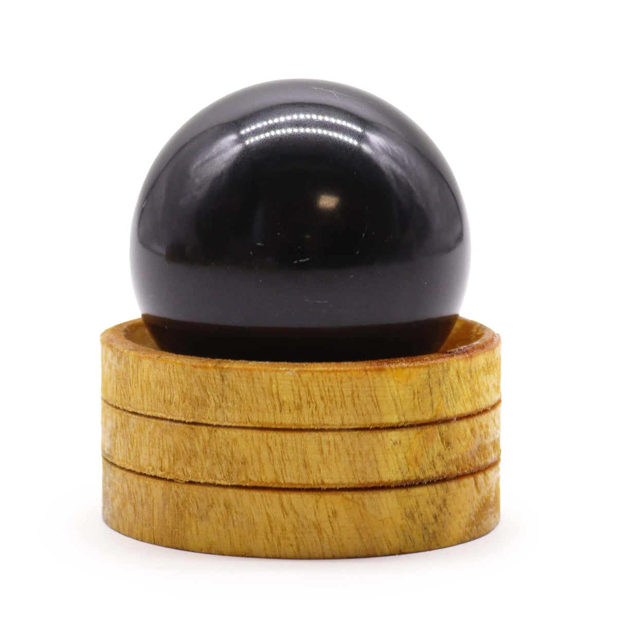 Sfera minerale con supporto – tormalina, 50 mm
