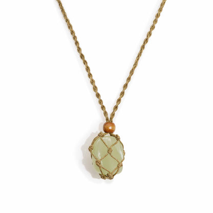 Cordino per ciondolo in minerale, 45 cm – color sabbia