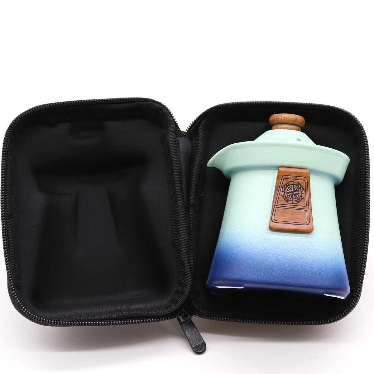 Servizio da tè Tempio con tre tazze – azzurro cielo
