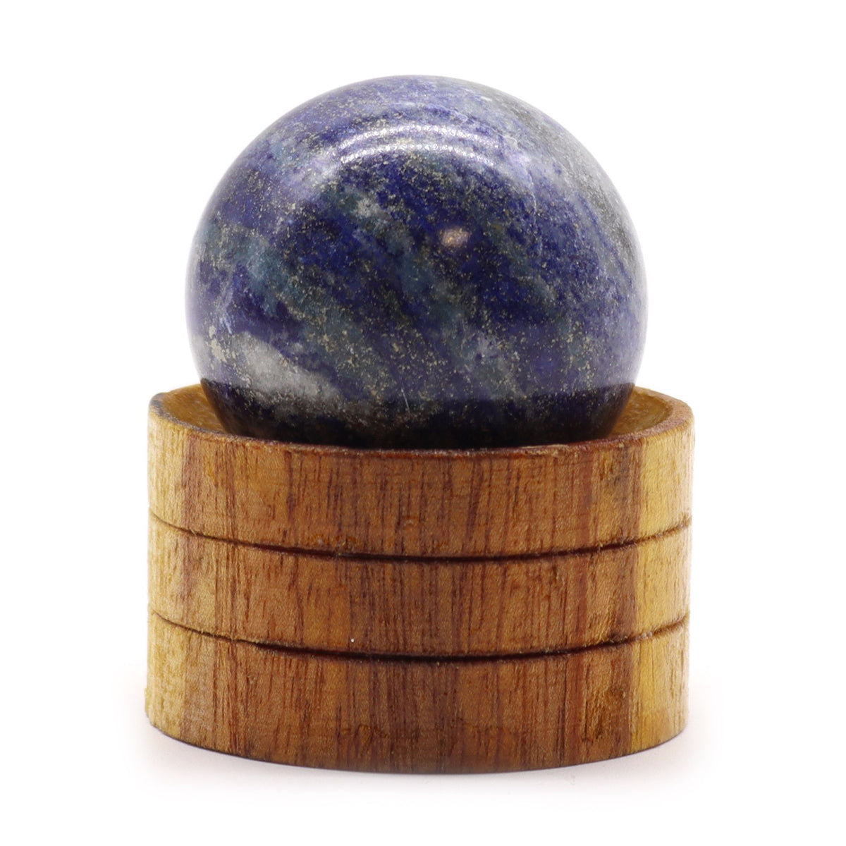 Sfera minerale con supporto – lapislazzuli, 40 mm