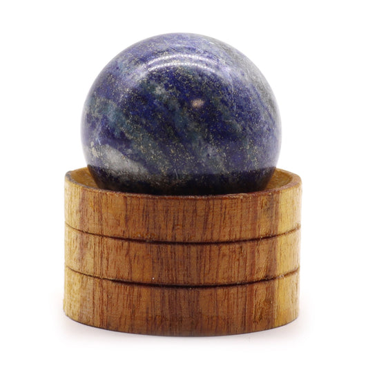 Sfera minerale con supporto – lapislazzuli, 40 mm