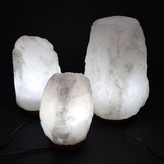 Lampada di sale bianca, 1,5–2 kg