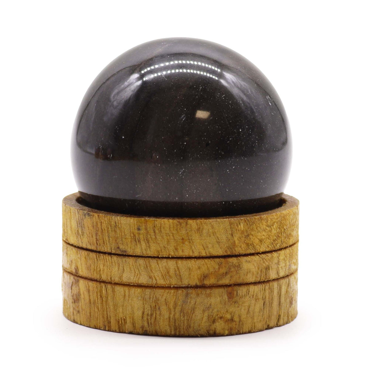 Sfera minerale con supporto – agata oceanica, 50 mm