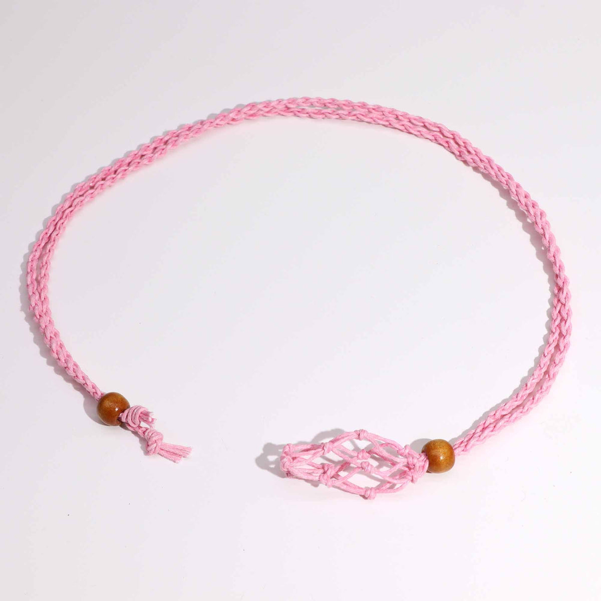 Cordino per ciondolo con minerale, 45 cm – rosa