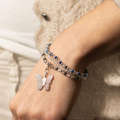 Set di 3 braccialetti minerali Nymph – Aurora boreale