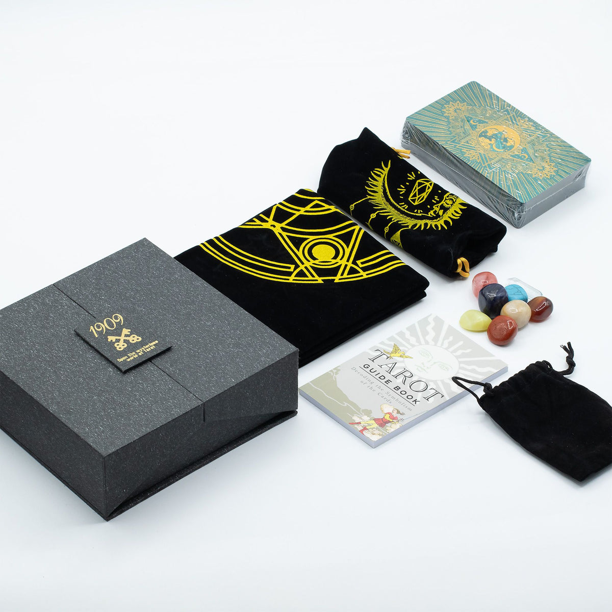 Set regalo di tarocchi – Oro e turchese