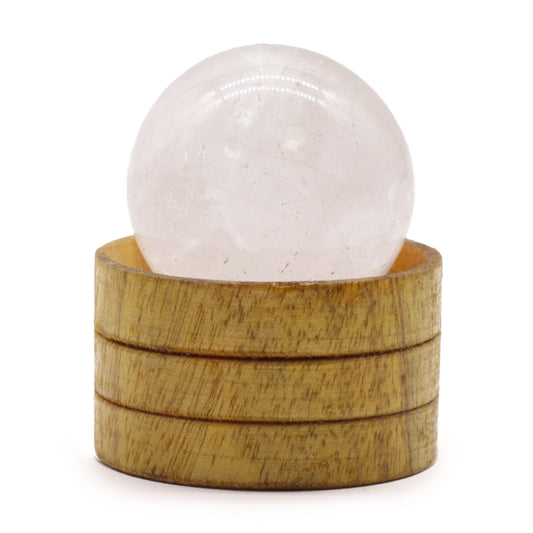 Sfera minerale con supporto – cristallo, 40 mm