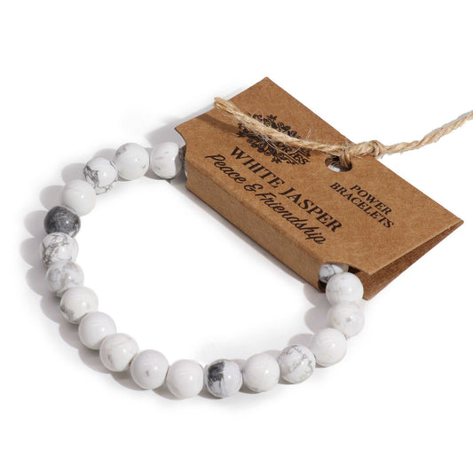 Bracciale della forza - diaspro bianco