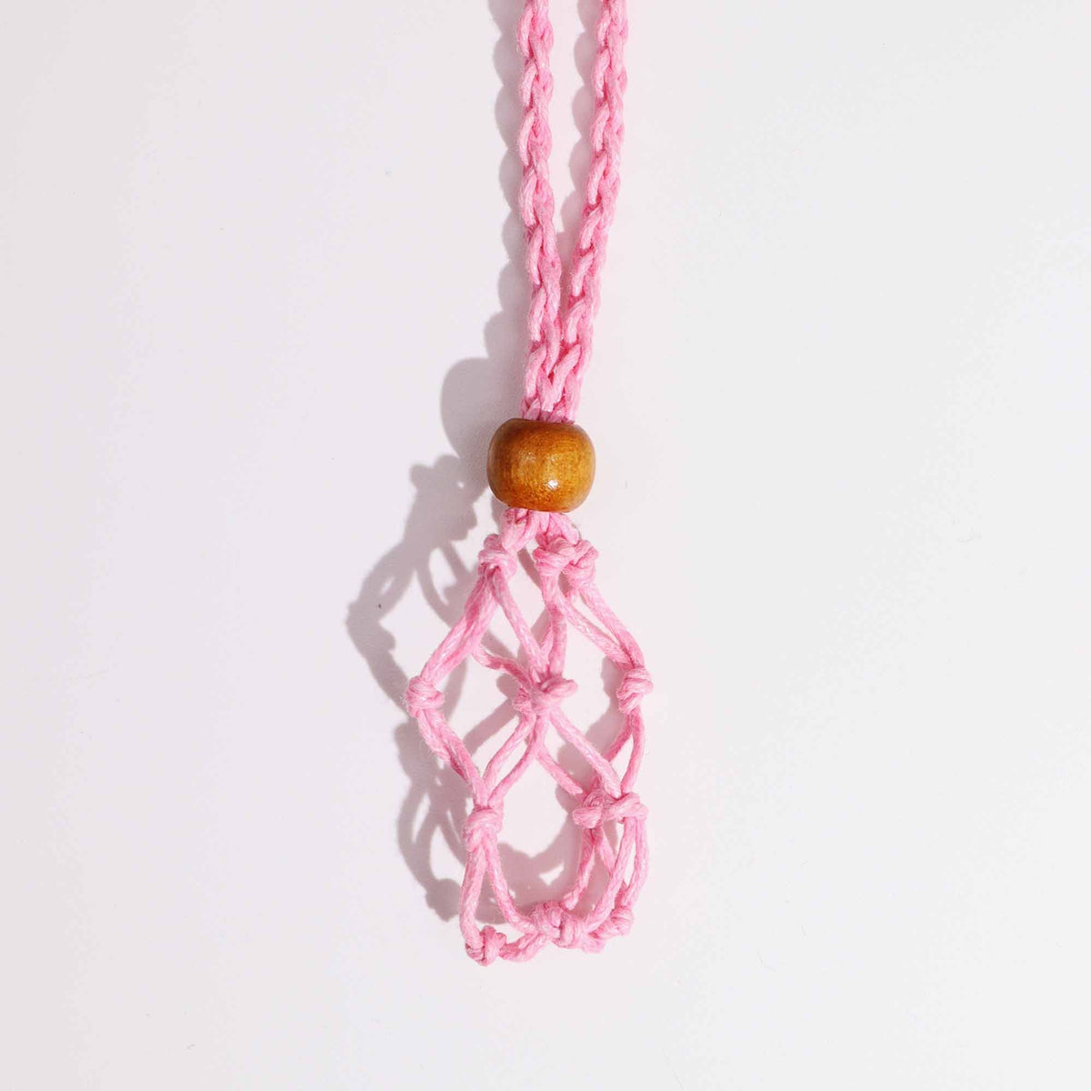 Cordino per ciondolo con minerale, 45 cm – rosa