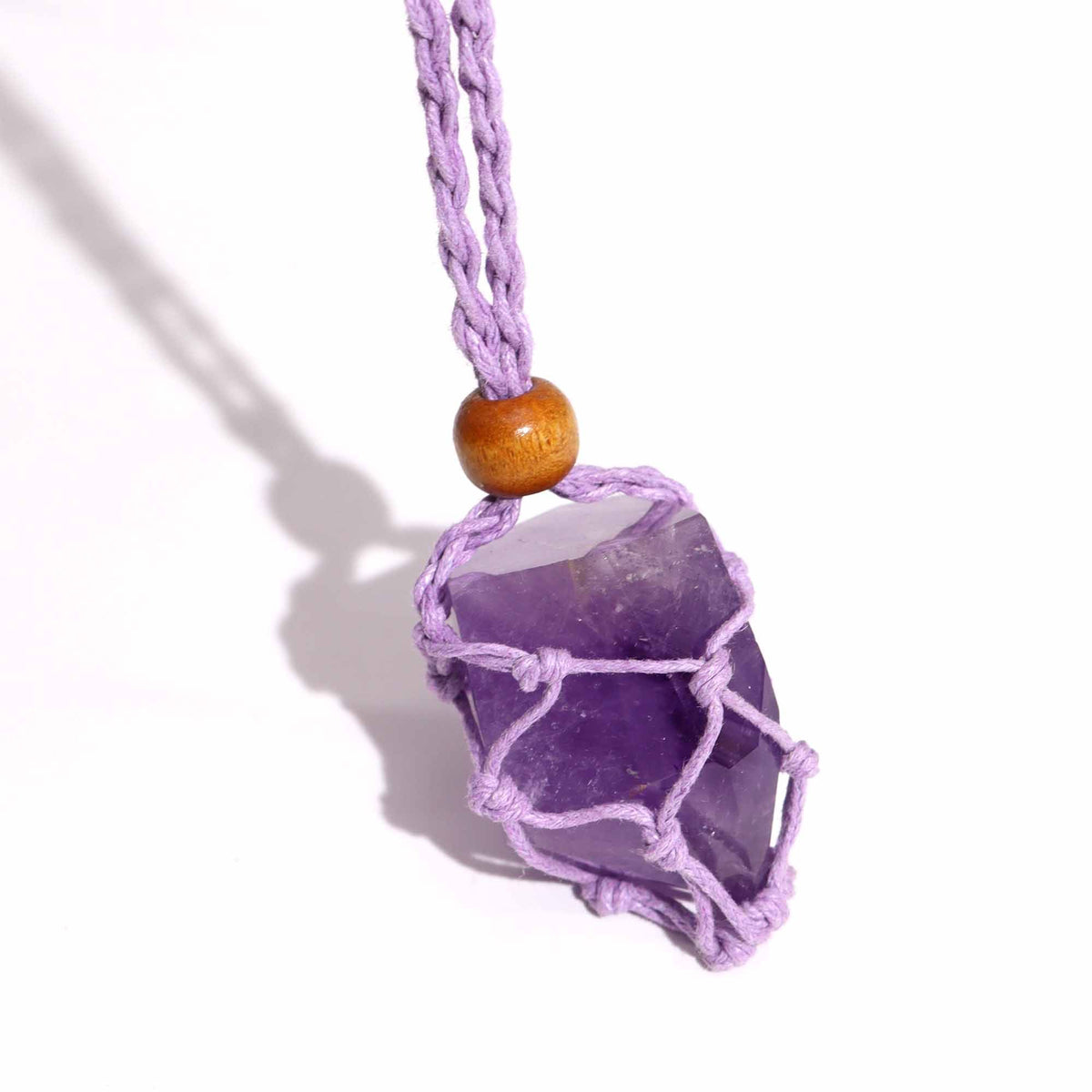 Cordino per ciondolo in minerale, 45 cm – viola