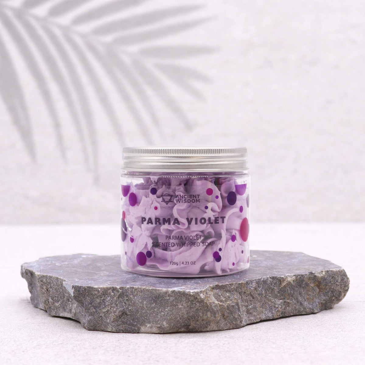 Sapone alla panna montata alla violetta di Parma, 120 g